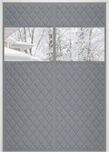 Load image into Gallery viewer, Custom Size Visible Magnetic Thermal Door Curtain - Grey