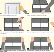 Load image into Gallery viewer, Custom Size Visible Magnetic Thermal Door Curtain - Grey