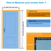 Load image into Gallery viewer, Magnetic screen door mesh curtain