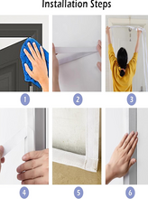 Load image into Gallery viewer, Customized Pet Screen Door Anti-Pet Escape Door Curtains Cat Resistant Mesh Screen Door Anti Mosquito Zipper  Fly Screen Nets Door for Balcony Bedroom
