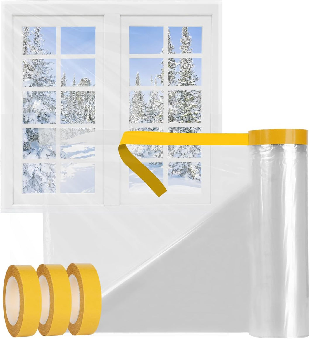 Window Insulation Kit Shrink Film Insulator  Keep Home Warm for Winter