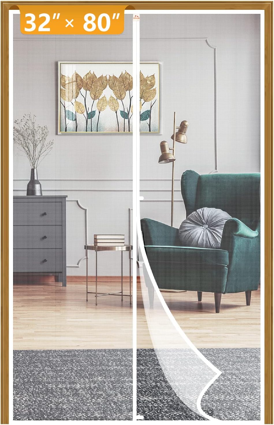 Regular Size Magnetic Screen Door Fly Insect Mesh Curtain Fast