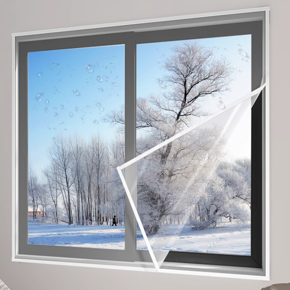 Custom Thermal Curtain Film Window Insulation Kit  Keep Home Warm for Winter